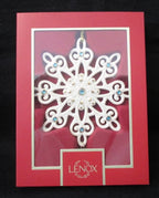 Lenox 2025 Gemmed Snowflake Ornament Annual Icy Blue Crystals Christmas Gift NEW5