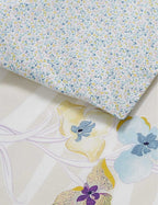 Yves Delorme Ondee King Duvet Multi Floral Print Cotton Percale Reversible NEW2
