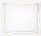 Sferra Fiorina Euro Continental Shams 2 Carnation Embroidery Cotton Percale NEW0