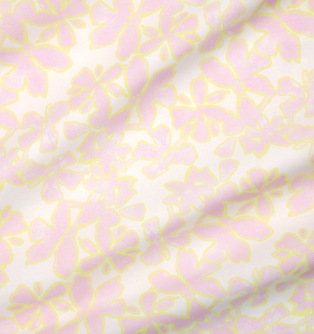 Sferra Prato Euro Continental Shams 2 Pink Yellow Carnation Cotton Percale Print4