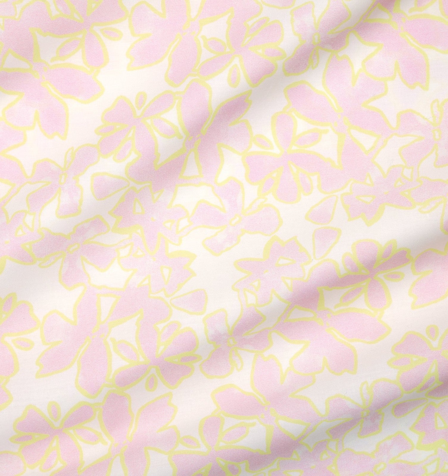 Sferra Prato Euro Continental Shams 2 Pink Yellow Carnation Cotton Percale Print4
