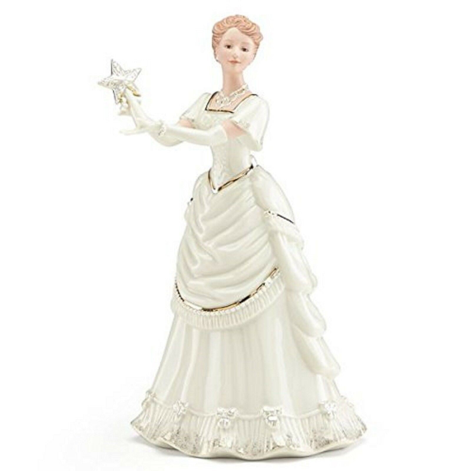 Lenox 2018 Classic Victorian Lady Christmas Figurine Finishing Touches COA NEW1