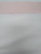 Yves Delorme Walton White  King Duvet Set 3PC  Blush Insert Egyptian Cotton NEW10