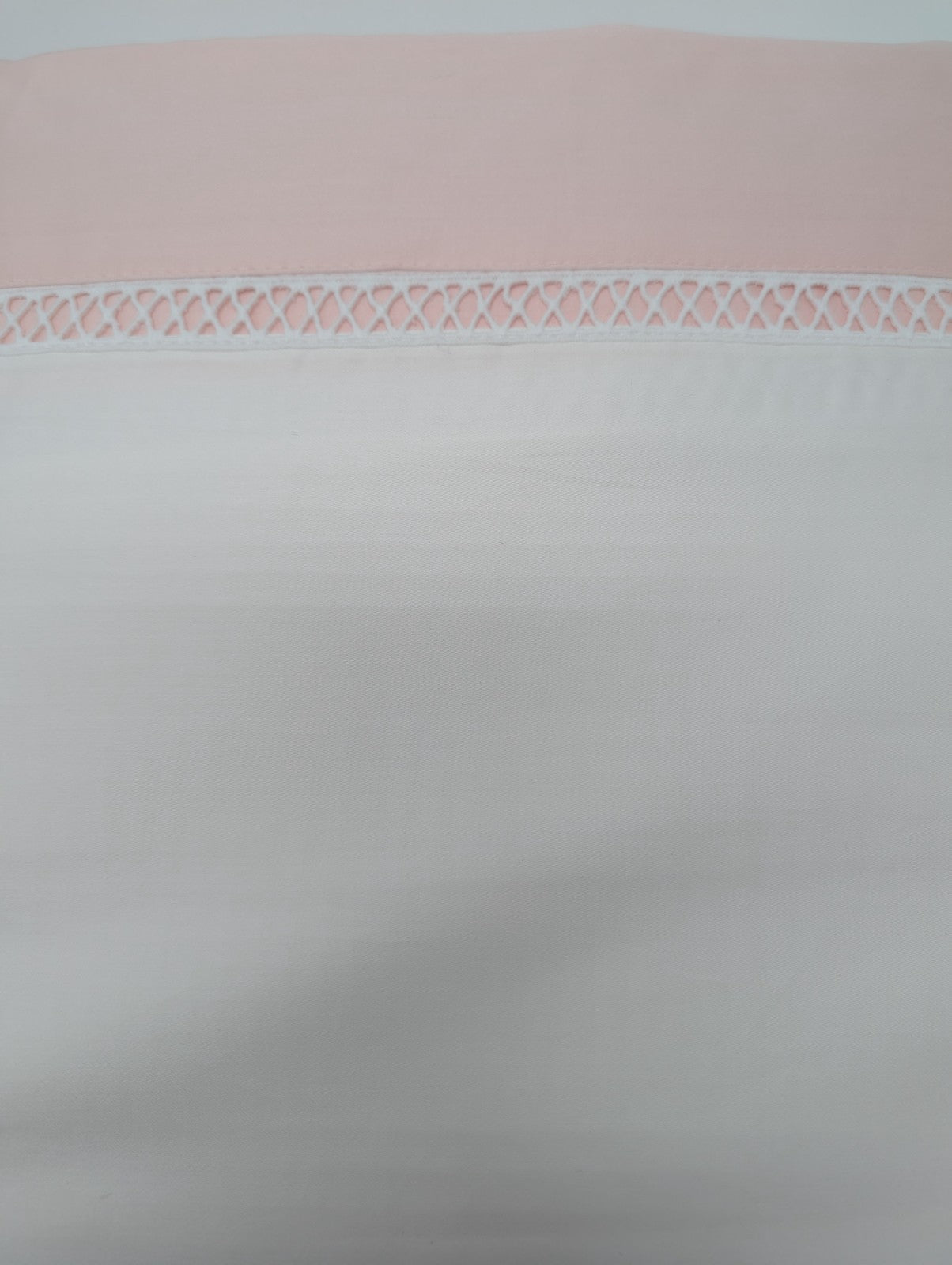 Yves Delorme Walton White  King Duvet Set 3PC  Blush Insert Egyptian Cotton NEW10