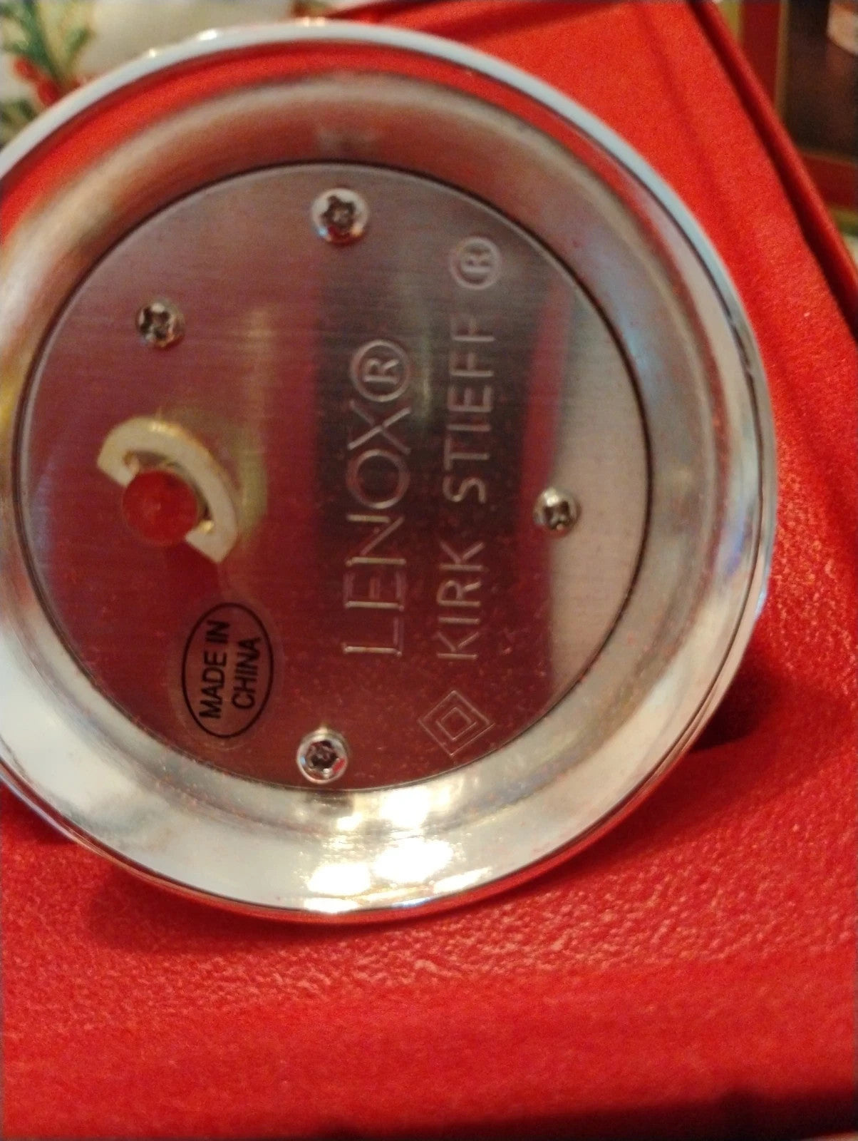 Lenox 2025 Musical Bell Ornament Plays We Wish You A Merry Christmas Silver NEW5