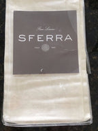 Sferra Taylor Ivory Dinner Napkins Set 4 Floral Jacquard Linen Blend 20"x20" NEW1