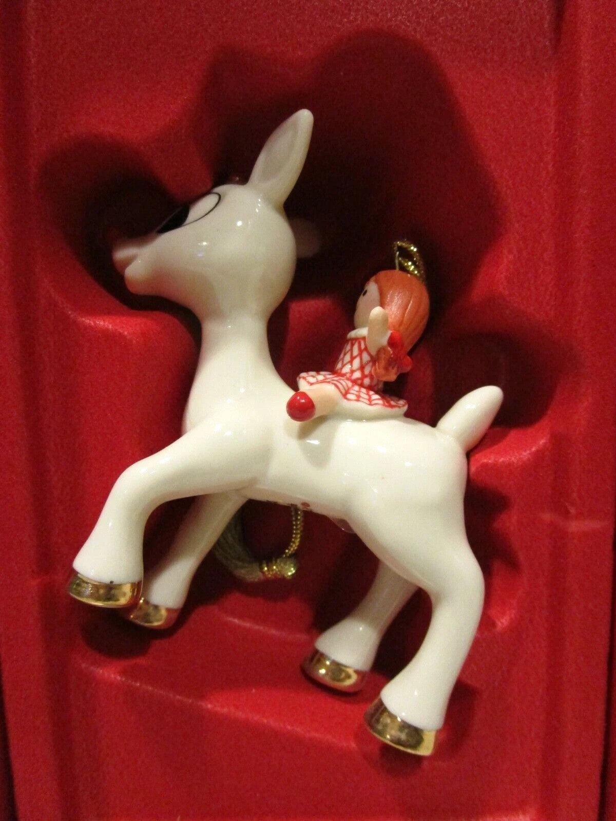 Lenox 2016 Rudolph & Doll Figurine Ornament Annual Nosed Reindeer Christmas NEW8