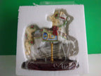 Lenox 2014 Christmas  Carousel Horse Gingerbread Figurine Annual Poinsettias NEW4