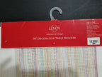 Lenox Holiday Table Runner Nouveau Metallic Multi Color Stripe Christmas 70" NEW1