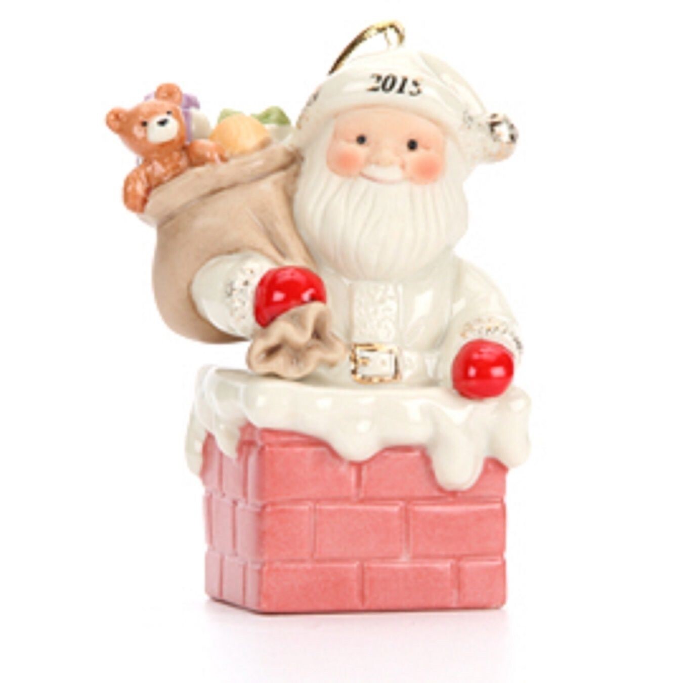 Lenox 2015 Santa Figurine Ornament Annual Santa's Gift Express Christmas NEW1