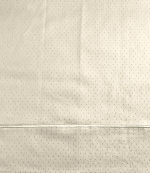 Sferra Marcus Dot Ivory Queen Sheet Set 4PC 100% Pima Cotton Sateen 400TC NEW2