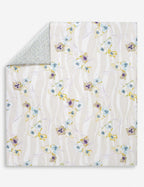 Yves Delorme Ondee King Duvet Multi Floral Print Cotton Percale Reversible NEW8