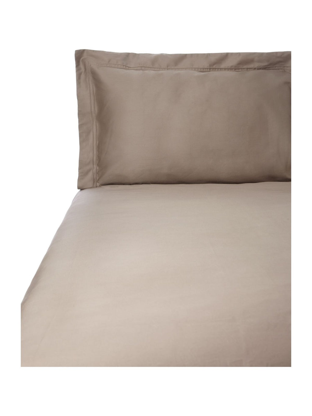 Yves Delorme Triomphe Taupe King Shams Sureau Egyptian Cotton Sateen France NEW10