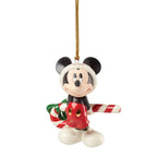 Lenox Disney 2024 Mickey & Minnie Figurine Ornaments 2 Mouse Candy Cane Gift NEW12