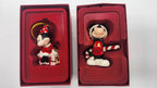Lenox Disney 2024 Mickey & Minnie Figurine Ornaments 2 Mouse Candy Cane Gift NEW2