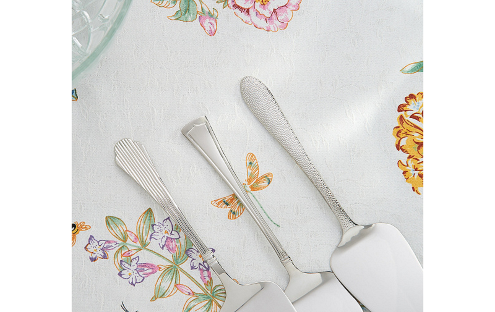 Lenox Garvey Serving Utensil Set 6PC Hostess Flatware Hammer 18/10 Stainless NEW1