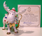 Lenox 2003 Moose Figurine Ornament Annual Moosechief Marcel Christmas COA NEW11