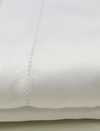 Sferra Matteo White King Sheet Set 4PC 100% Cotton Sateen Hemstitch Italy NEW3