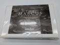 Sferra Marcus Dot White Full Sheet Set 4 PC 100% Pima Cotton Sateen 400TC NEW0