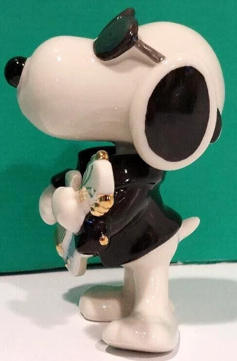 Lenox Peanuts Rockin Elvis Snoopy Figurine Cool Guitar Sunglasses Beagle COA NEW7