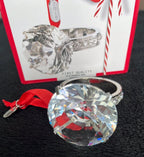 Lenox 2019 Engagement Ring Ornament Wedding Proposal Crystal Christmas Gift NEW5