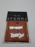 Sferra Celeste Orange King Pillow Sham Paprika Egyptian Cotton Percale Italy NEW0