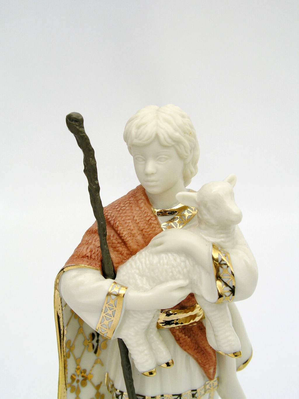 Lenox First Blessing Nativity Shepherd Boy With Lamb Figurine Christmas NEW2