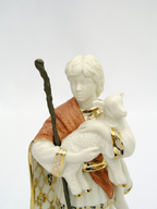 Lenox First Blessing Nativity Shepherd Boy With Lamb Figurine Christmas NEW2