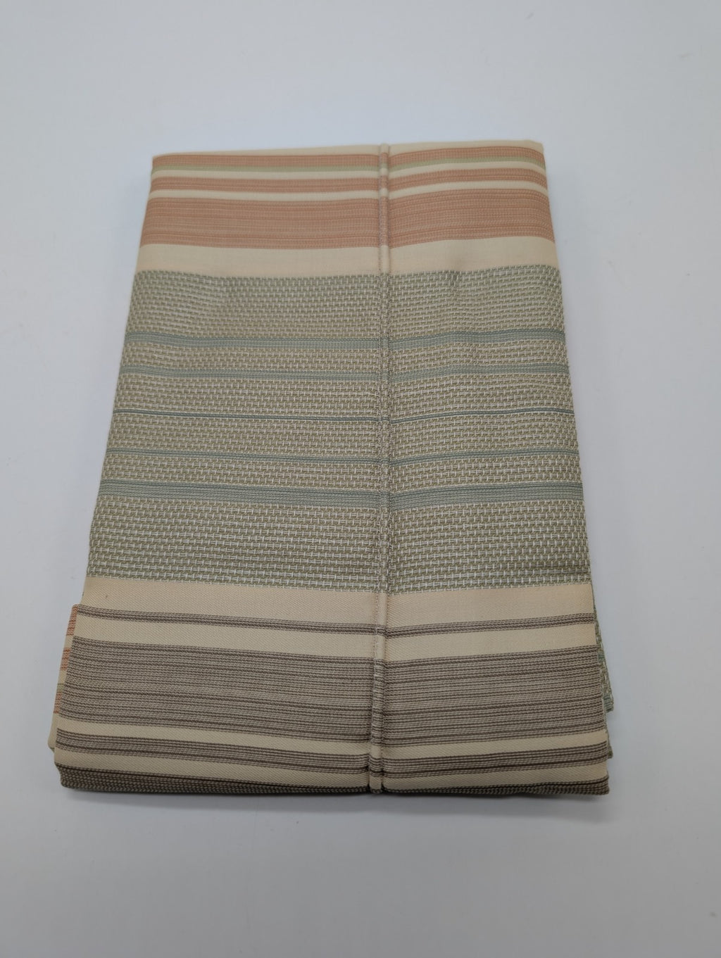 Sferra Blake King Shams 2 Egyptian Cotton/Linen Jacquard Stripes 600TC Italy NEW8