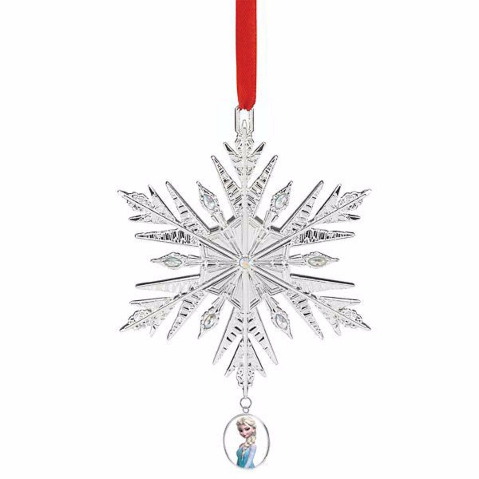 Lenox Disney Frozen Ornament Set of 3 Queen Elsa Snowflake Olaf Christmas NEW3
