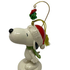 Lenox Peanuts Snoopy Under Mistletoe Figurine Ornament Beagle Dog Christmas NEW7