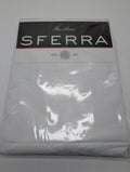 Sferra White Twin Fitted Sheet Solid 100% Egyptian Cotton Sateen 300TC Italy NEW0