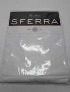 Sferra White Twin Fitted Sheet Solid 100% Egyptian Cotton Sateen 300TC Italy NEW0