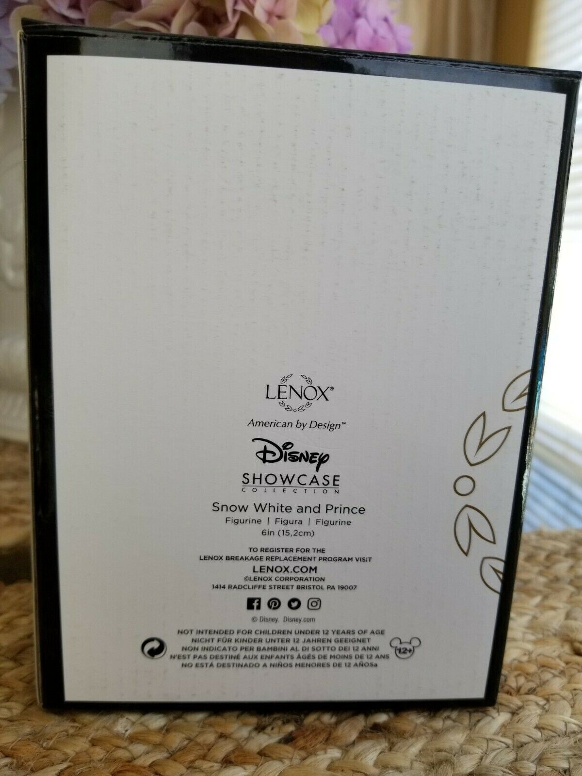 Lenox Disney Snow White & Prince Figurine Wedding Cake Topper Dancing COA NEW10