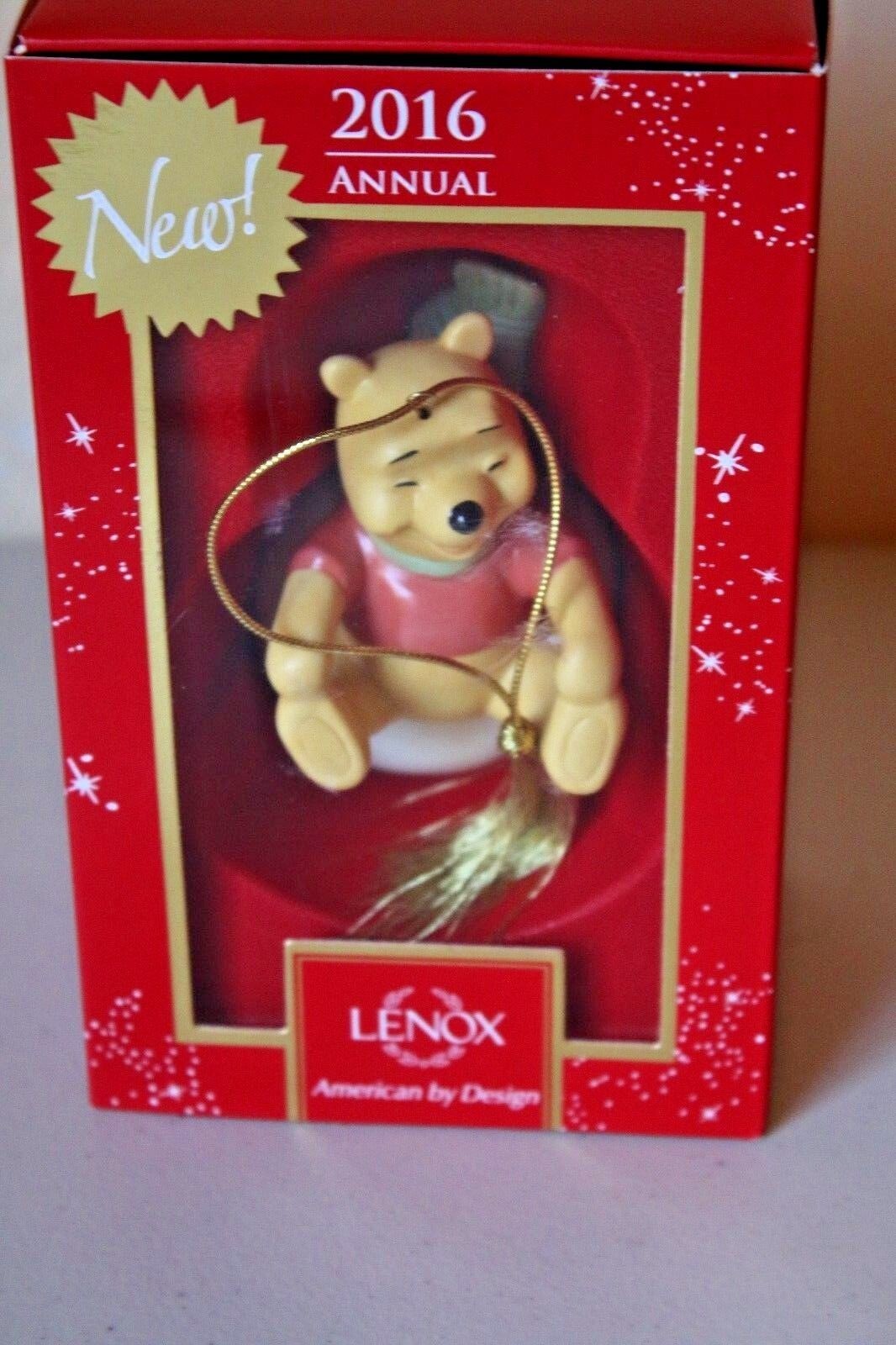 Lenox Disney Winnie The Pooh Ornament Tube Sledding Fun With Pooh 2016 Gift NEW3