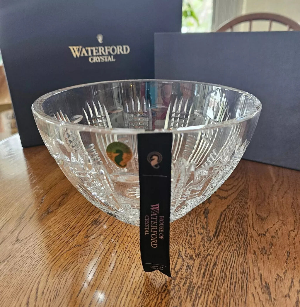 Waterford Crystal Dungarvan Castle Bowl 8" Tom Cooke Deep Cut Ireland NEW IN BOX5