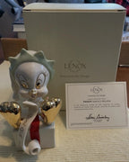 Lenox Tweety Bird Santa's Helper Figurine Elf List Looney Tunes Christmas NEW1