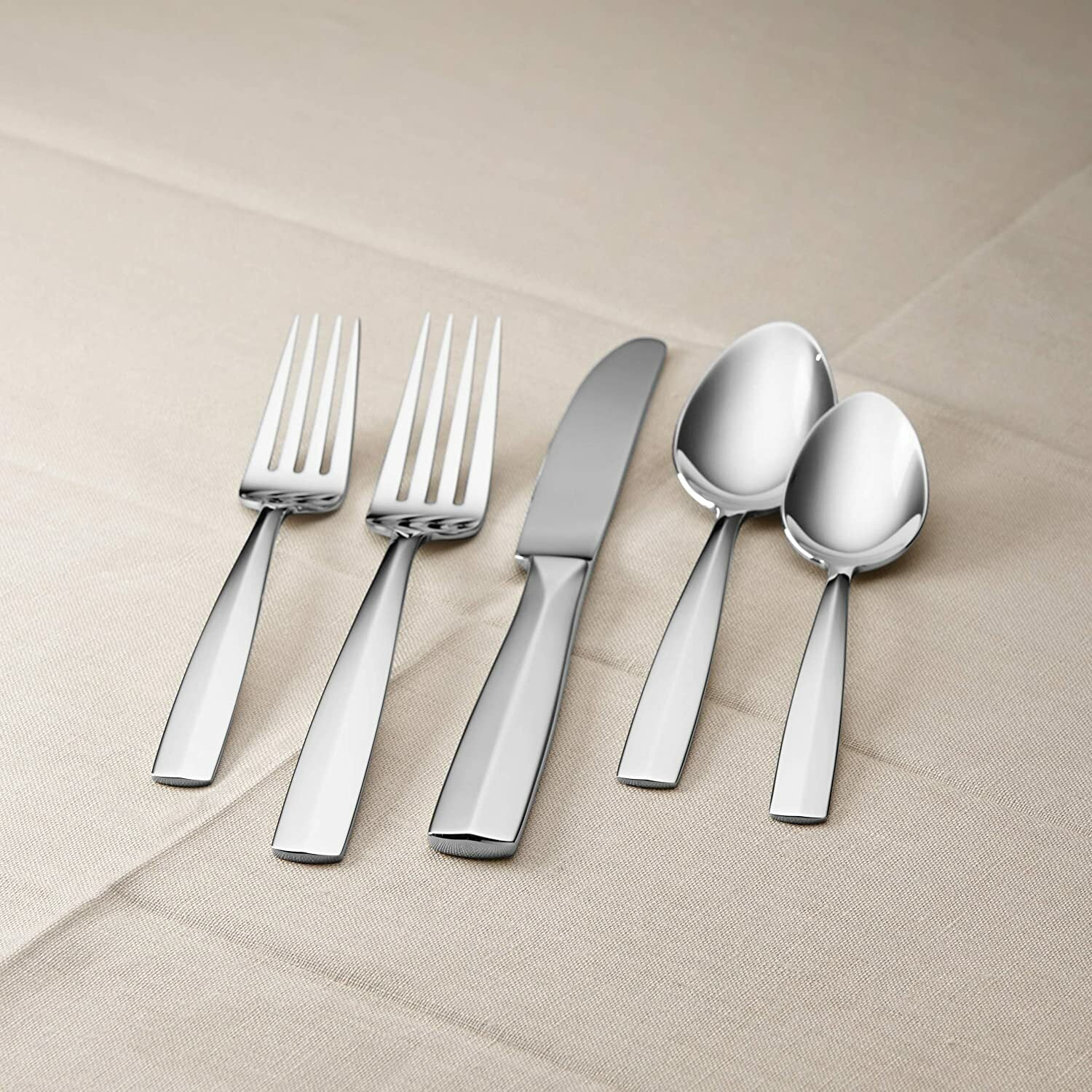 Lenox Talton 77 Piece Flatware Set Service For 12 Stainless Steel 18/10 Chic NEW2