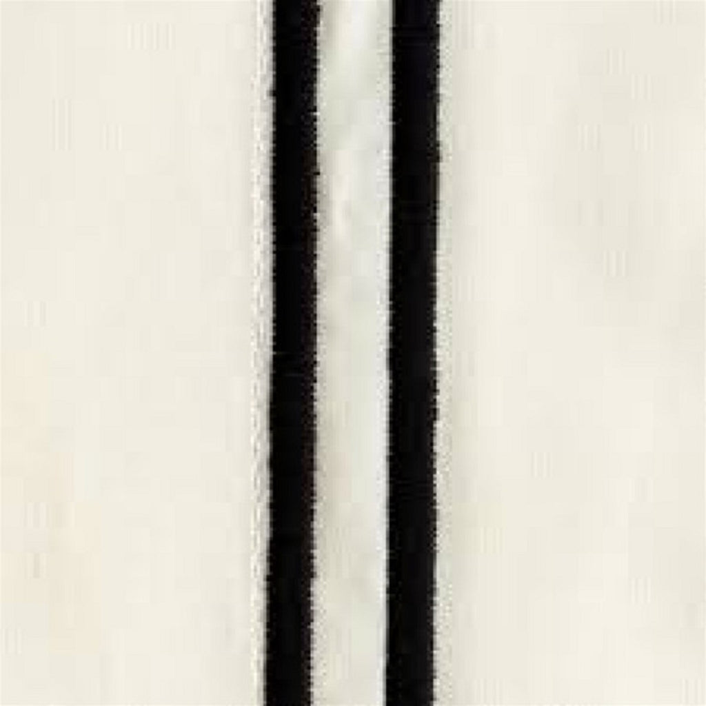 Sferra Grande Hotel Boudoir Sham Egyptian Percale White/Black Double Stitch New2