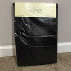 Lenox Black Square Tablecloth 52" Square 100% Cotton Washable Halloween NEW1