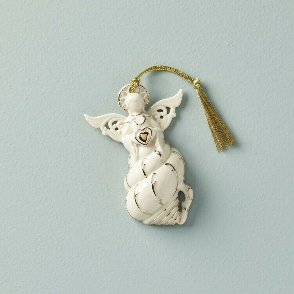 Lenox Angel of the Sea Seashell Figurine Ornament Ocean Heart 2020 Christmas NEW1
