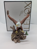 Lenox American Bald Eagle Figurine Bird Patriotic USA Wings Spread Perched NEW3