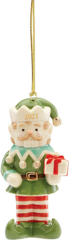 Lenox 2021 Nutcracker Santa's Elf Figurine Ornament Annual Christmas Gift NEW0