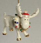 Lenox 2003 Moose Figurine Ornament Annual Moosechief Marcel Christmas COA NEW1