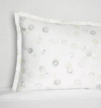 Sferra Punti Platinum Standard Sham Grey Taupe Dots Cotton Percale  Italy NEW4