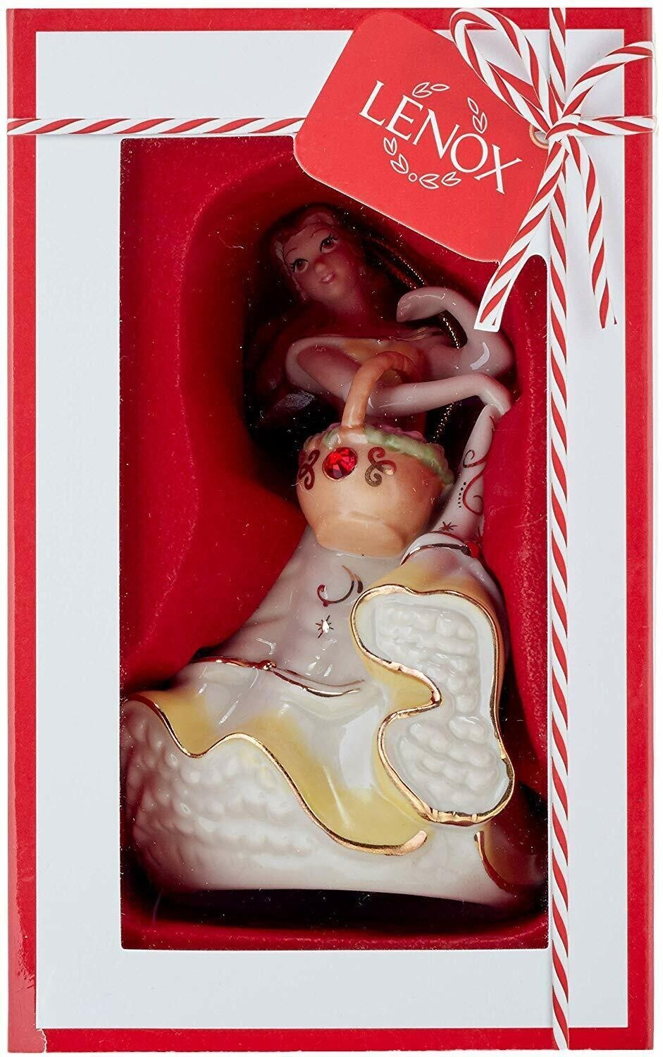 Lenox Disney Belle Figurine Ornament Red Gem Basket Beauty & Beast Christmas NEW5