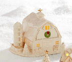 Lenox  Mistletoe Park Lighted Barn Figurine Village Treasures Christmas NEW2