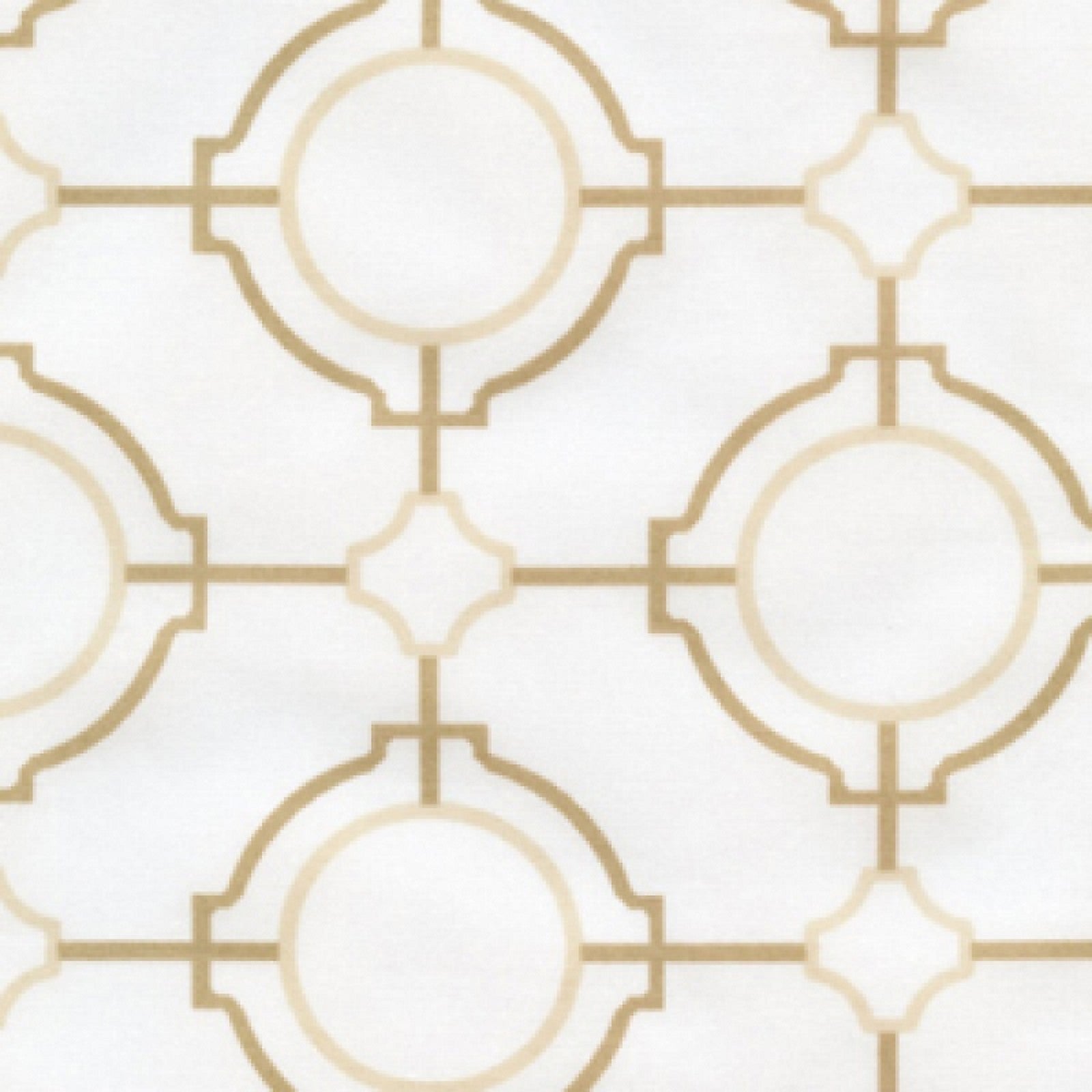 Sferra Connery Camel Euro Sham White Tile Print Egyptian Cotton Italy NEW3