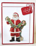 Lenox 2020 Santa Figurine Deck The Halls Decorating With Garland Christmas New4