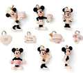 Lenox Disney Mickey Minnie Mouse Mini Tree Ornaments Set 10 Romantic Moments NEW0